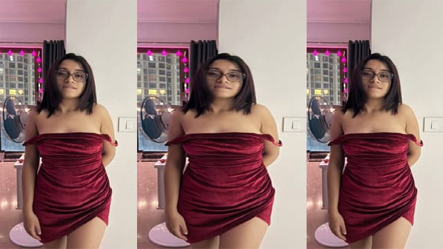 Horny Desi GF Hard Standing Pound MMS