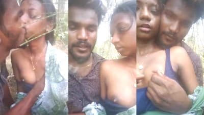 Horny Trichy Girl Kiss Outdoor Hot Fucking