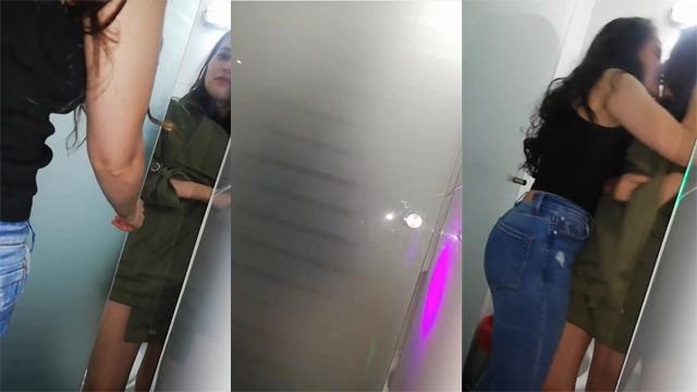 Horny Bengaluru Girls Ke Beech Washroom Mein Hua Lesbian Sex Video