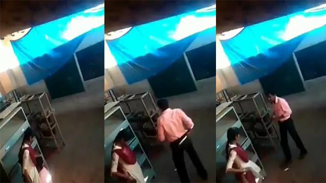 Viral college girl secret with teacher fucking